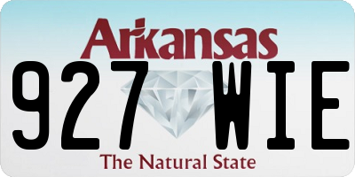 AR license plate 927WIE