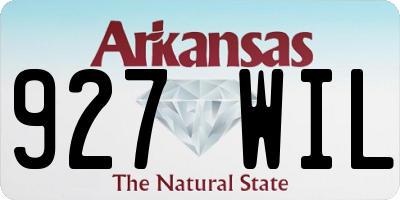 AR license plate 927WIL