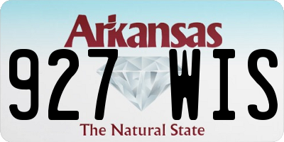 AR license plate 927WIS