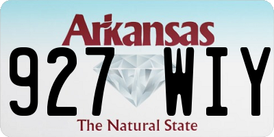AR license plate 927WIY
