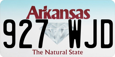 AR license plate 927WJD