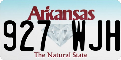 AR license plate 927WJH