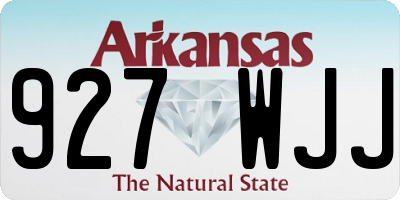 AR license plate 927WJJ