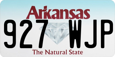 AR license plate 927WJP