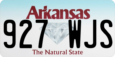 AR license plate 927WJS