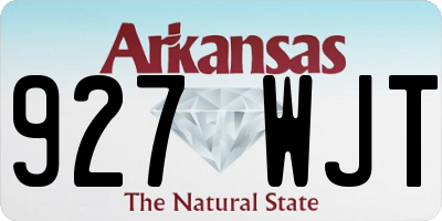 AR license plate 927WJT