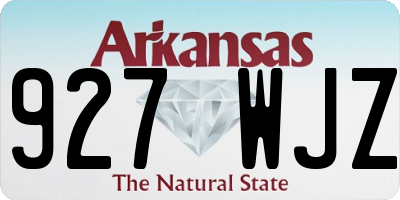 AR license plate 927WJZ