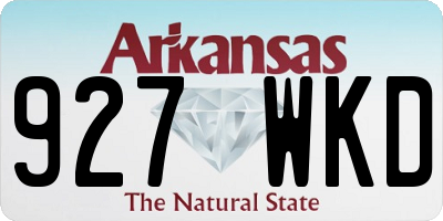 AR license plate 927WKD