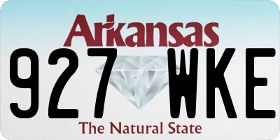 AR license plate 927WKE