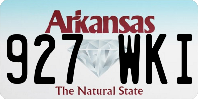 AR license plate 927WKI