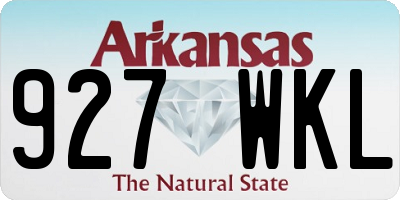 AR license plate 927WKL