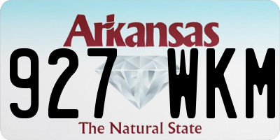 AR license plate 927WKM