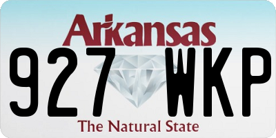 AR license plate 927WKP