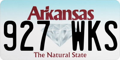 AR license plate 927WKS