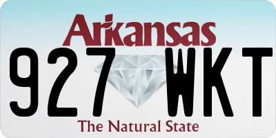 AR license plate 927WKT