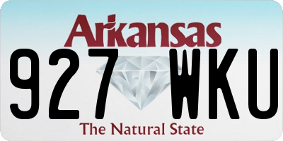 AR license plate 927WKU