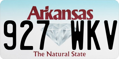 AR license plate 927WKV