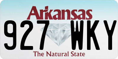AR license plate 927WKY