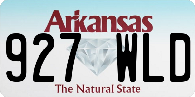 AR license plate 927WLD