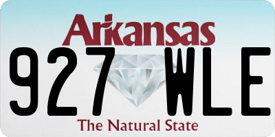 AR license plate 927WLE