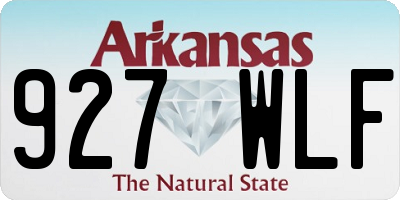 AR license plate 927WLF