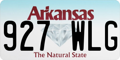 AR license plate 927WLG