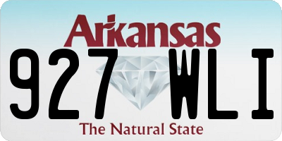 AR license plate 927WLI