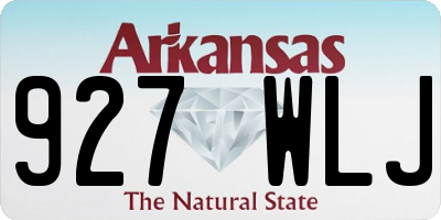 AR license plate 927WLJ