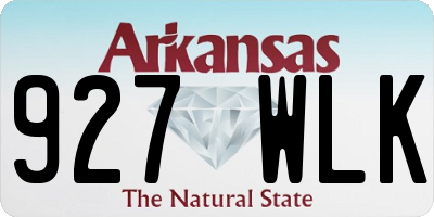 AR license plate 927WLK