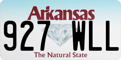 AR license plate 927WLL