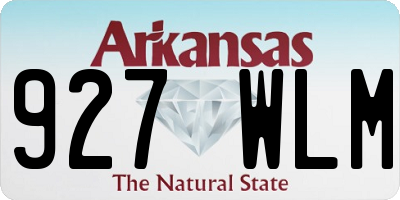 AR license plate 927WLM
