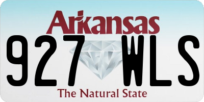 AR license plate 927WLS