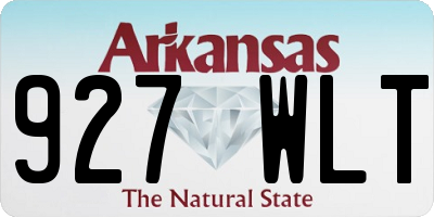 AR license plate 927WLT