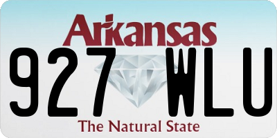 AR license plate 927WLU