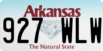 AR license plate 927WLW