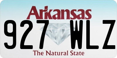 AR license plate 927WLZ