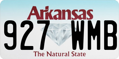 AR license plate 927WMB