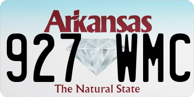 AR license plate 927WMC