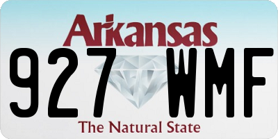 AR license plate 927WMF