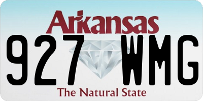 AR license plate 927WMG