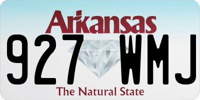 AR license plate 927WMJ