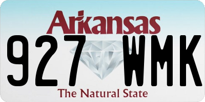AR license plate 927WMK
