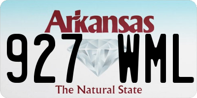 AR license plate 927WML