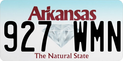 AR license plate 927WMN