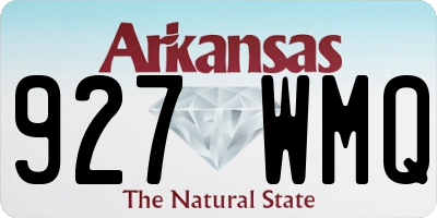 AR license plate 927WMQ
