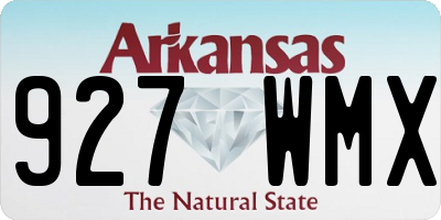 AR license plate 927WMX