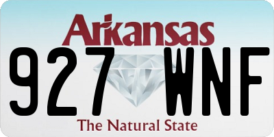 AR license plate 927WNF