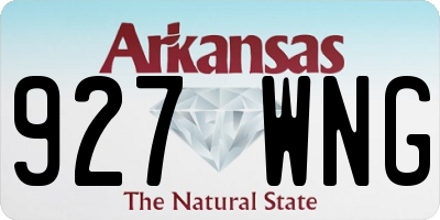 AR license plate 927WNG