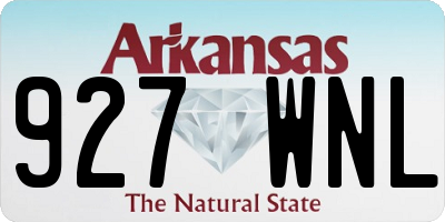 AR license plate 927WNL