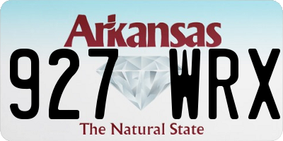 AR license plate 927WRX
